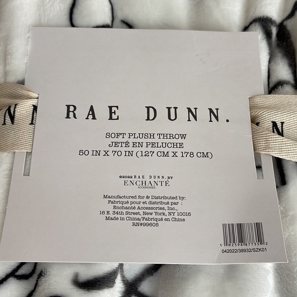 NWT Rae Dunn ZODIAC throw blanket - Picture 3 of 3
